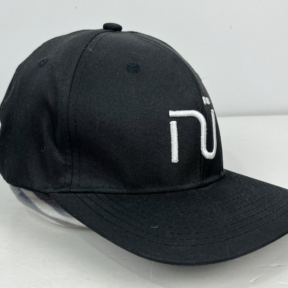 NU Snapback Cap Size Adjustable Black Polyester